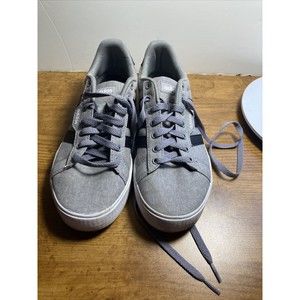 Adidas Mens Size 8 Canvas Sneakers (Gray/Black/White) SGC753002